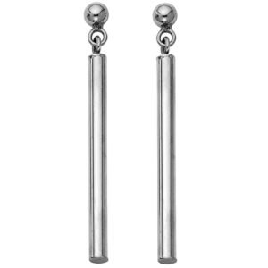14KW RD Bar Hanging Earrings