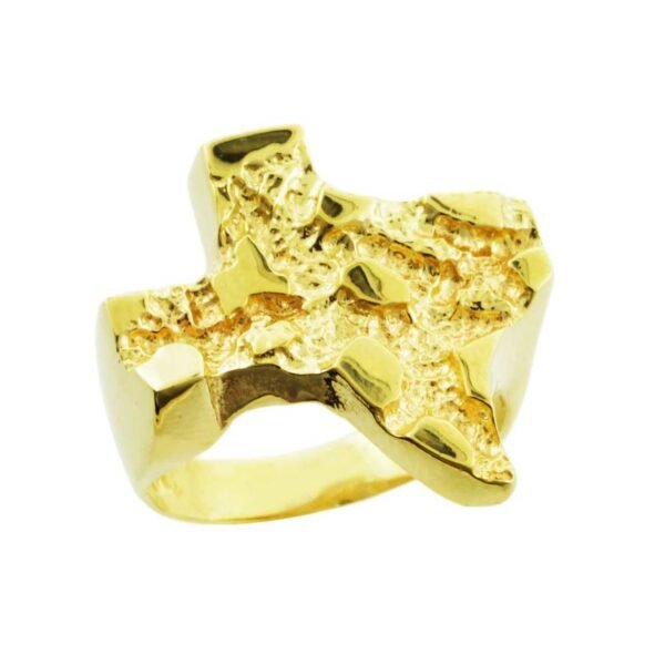 Yellow Gold Medium Texas Nugget Ring