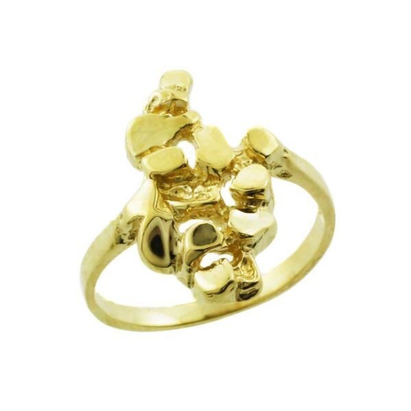 Yellow Gold Nugget Ladies Ring