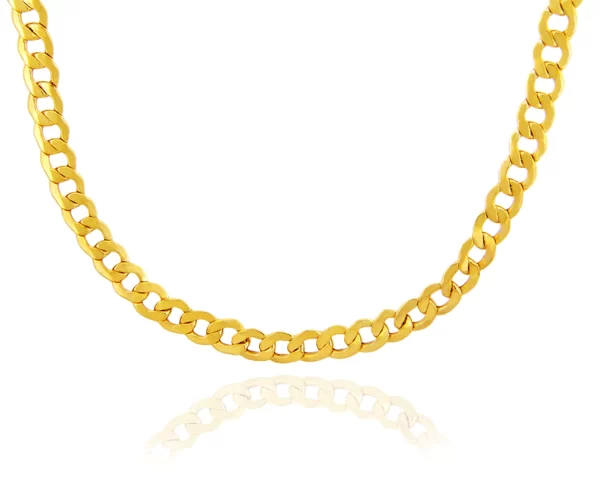 Gold Chains: Hollow Cuban 10K Gold Chain 2.68mm
