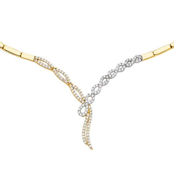 14KY Fancy CZ Necklace / Set