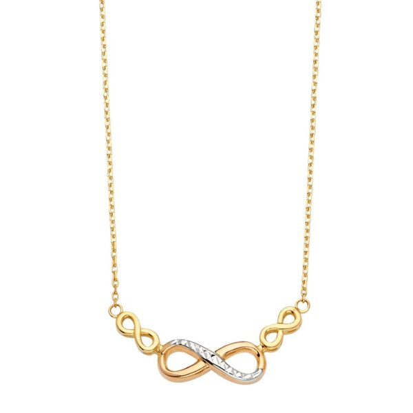 14KY Inifinity Light Chain Necklace