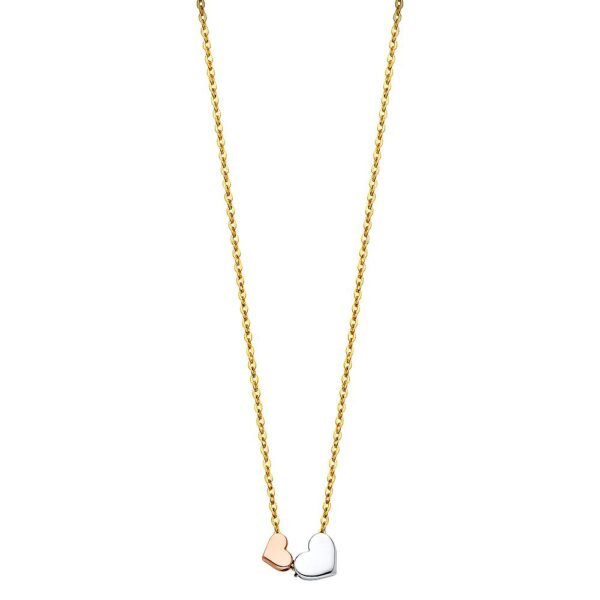 14K 3C Necklace - 17+1"