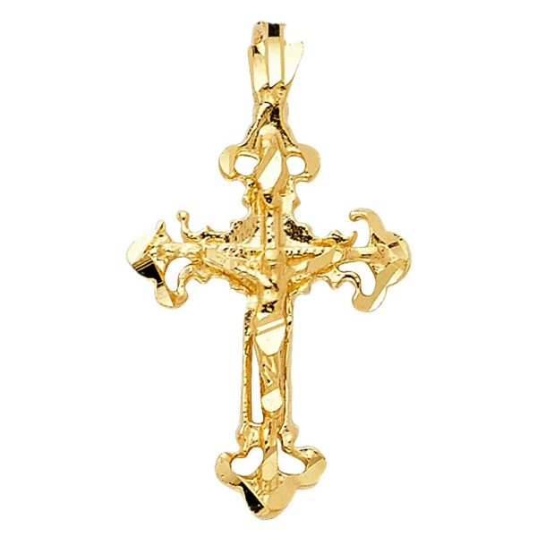 14K Religious Crucifix Pendant