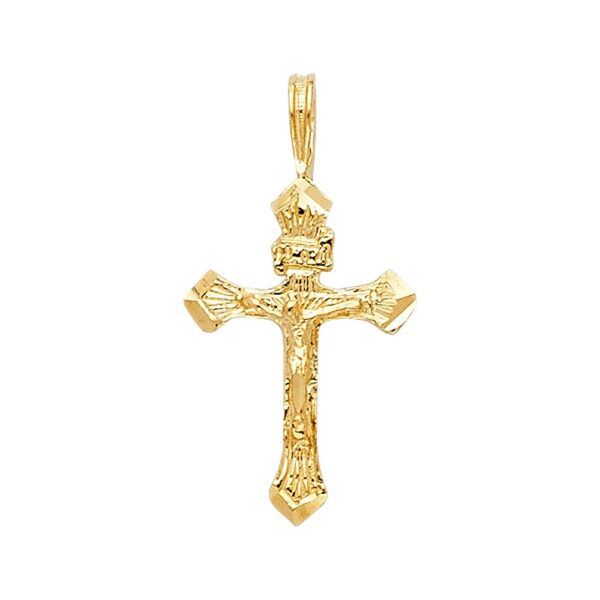 14K Religious Crucifix Pendant