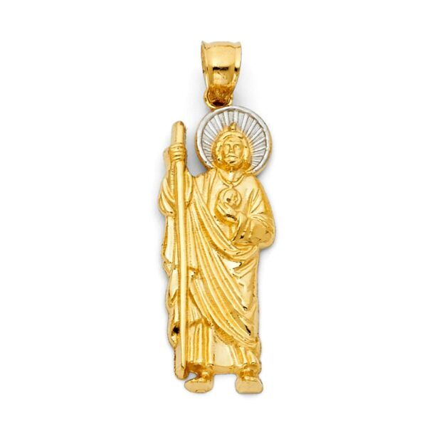 14K 2T Jesus Religious Pendant