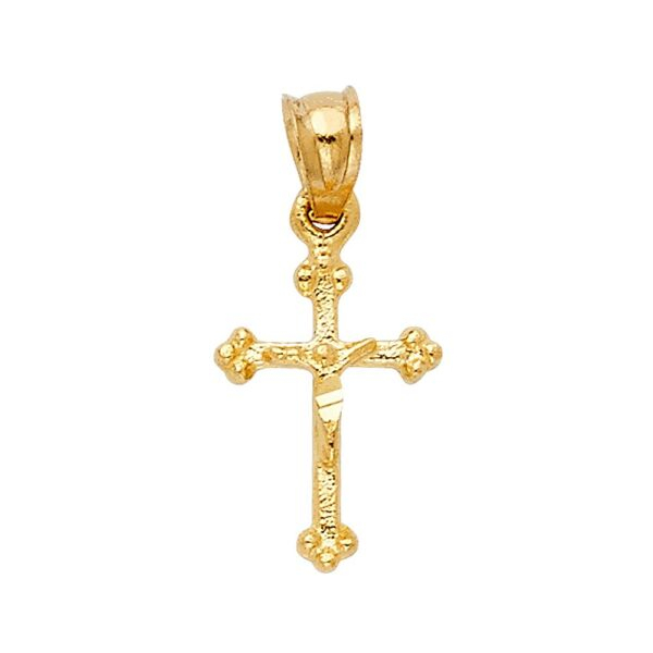 14K Religious Crucifix Pendant