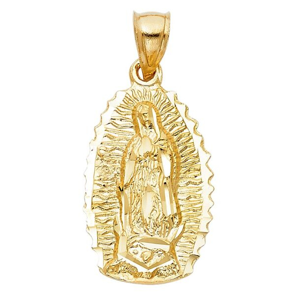 14K Religious Guadalupe Pendant