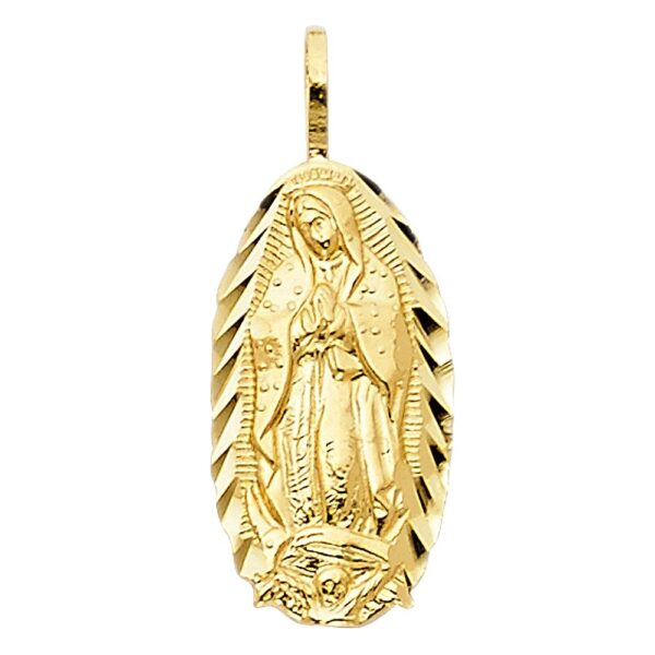 14K Religious Guadalupe Pendant