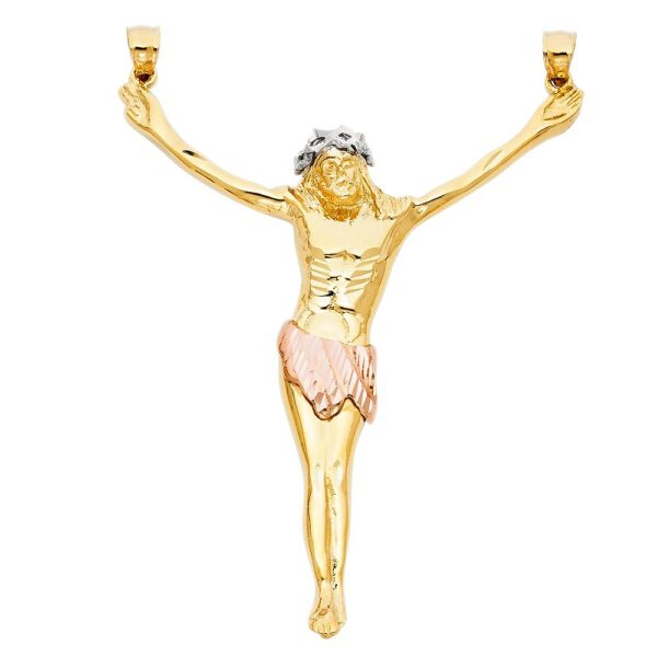 14K 3C Religious Jesus Christ Body Pendant