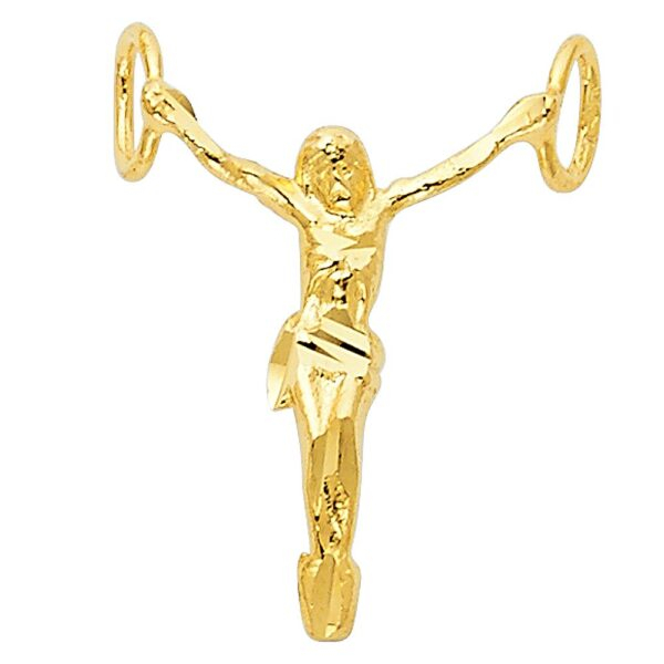 14K Religious Jesus Christ Body Pendant