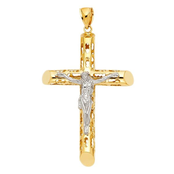 14K Religious Crucifix Pendant