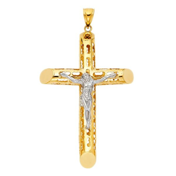 14K Religious Crucifix Pendant