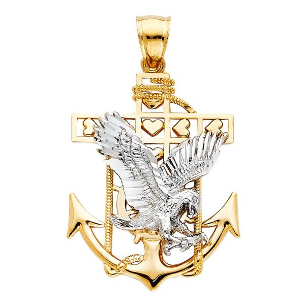 14K Mariner Eagle Pendant