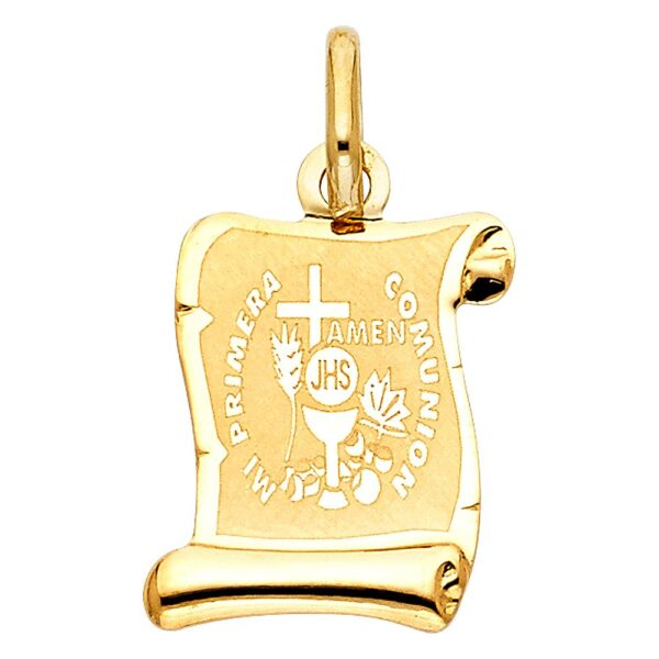 14K Religious Communion Pendant