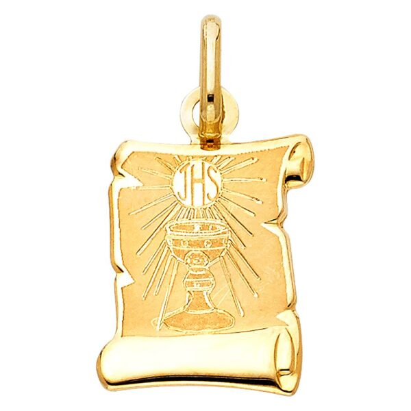 14K Religious Communion Pendant