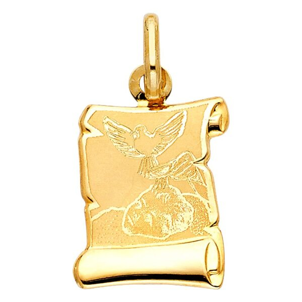 14K Religious Baptism Pendant