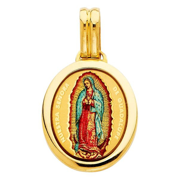 14K Religious Milagrosa Pendant