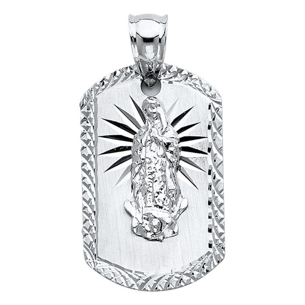 14K Religious Guadalupe Pendant