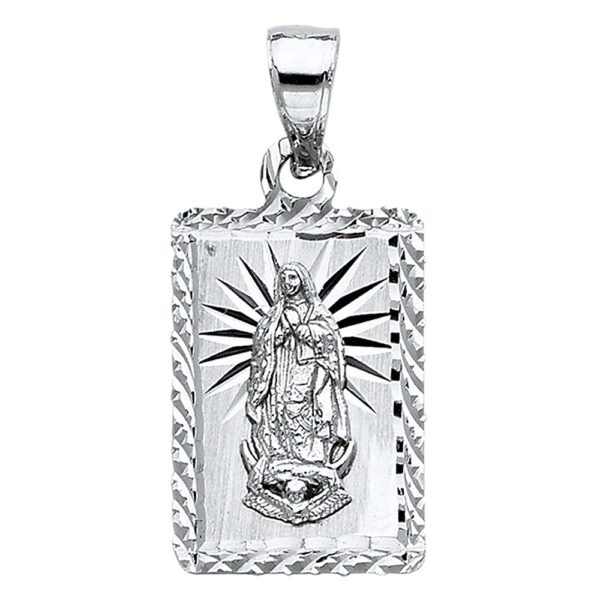 14K Religious Guadalupe Pendant