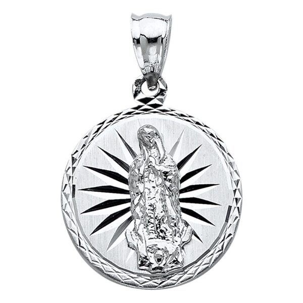 14K Religious Guadalupe Pendant