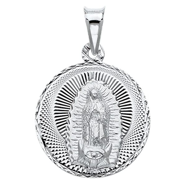 14K Religious Guadalupe Pendant