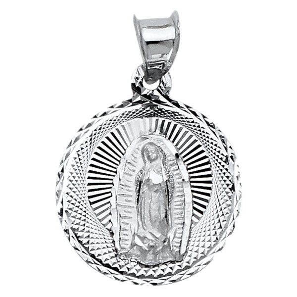 14K Religious Guadalupe Pendant