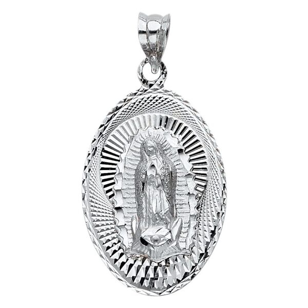 14K Religious Guadalupe Pendant