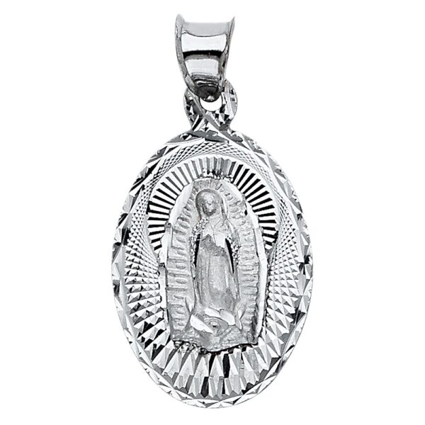 14K Religious Guadalupe Pendant