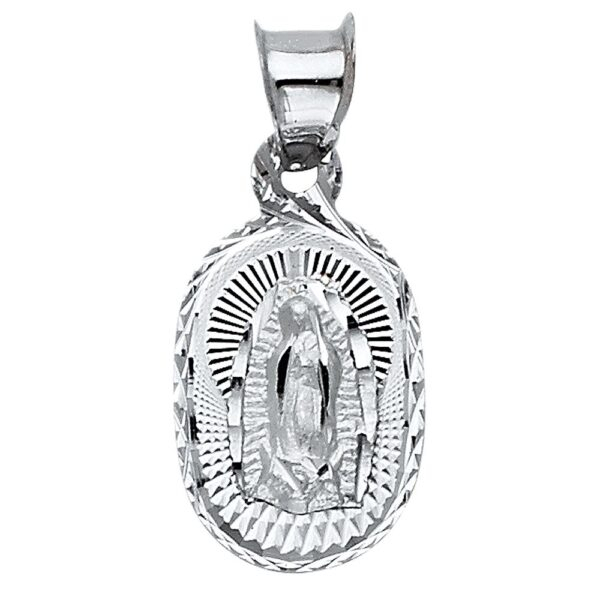 14K Religious Guadalupe Pendant