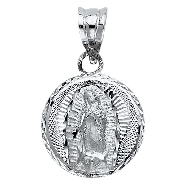 14K Religious Guadalupe Pendant