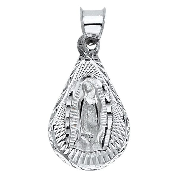 14K Religious Guadalupe Pendant