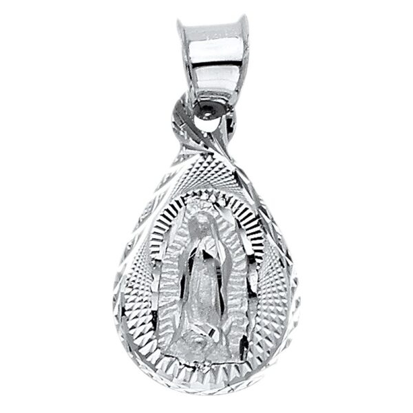 14K Religious Guadalupe Pendant