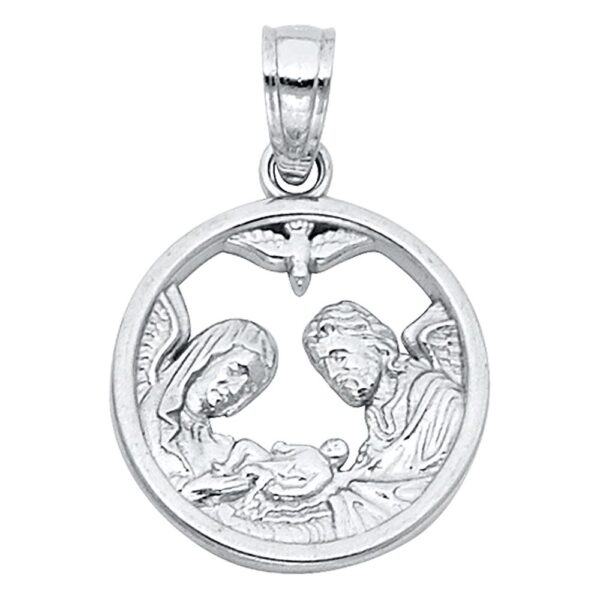 14K Religious Baptism Pendant