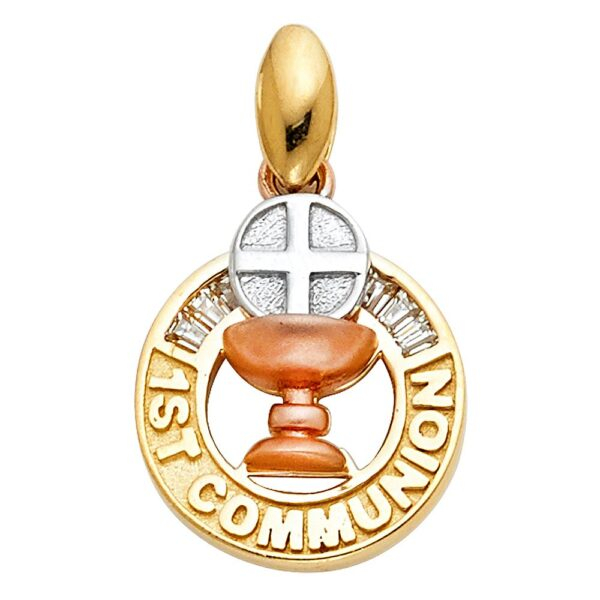 14K 3C Religious Communion Pendant