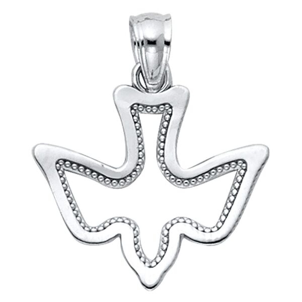 14K Religious Holy Spirit Dove Pendant