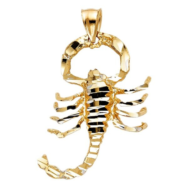 14K Scorpion Pendant