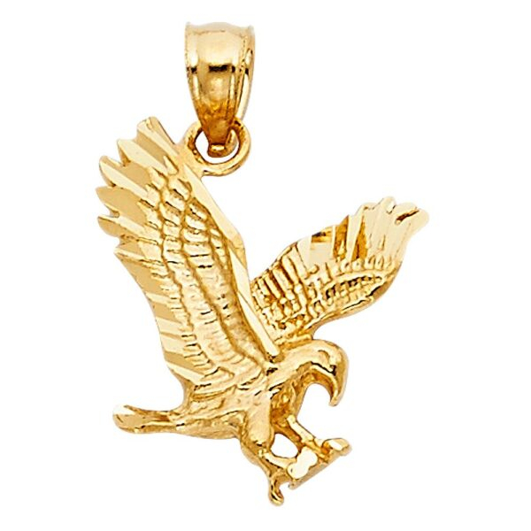 14K Eagle Pendant