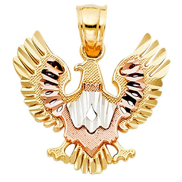 14K 3C Eagle Pendant