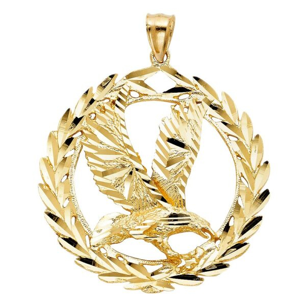 14K Eagle Pendant