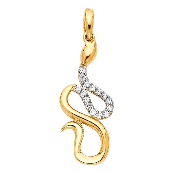 14K CZ Pendant