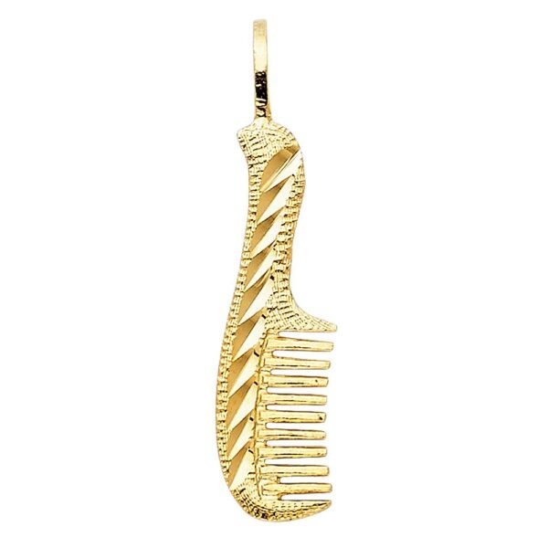 14K Comb Pendant
