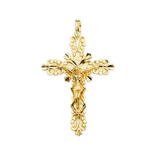 14KY Crucifix Cross Pendant