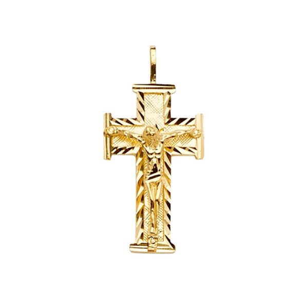 14KY Crucifix Cross Pendant