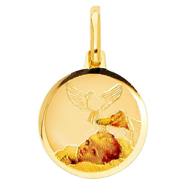 14K 3C Baptism Religious Pendant