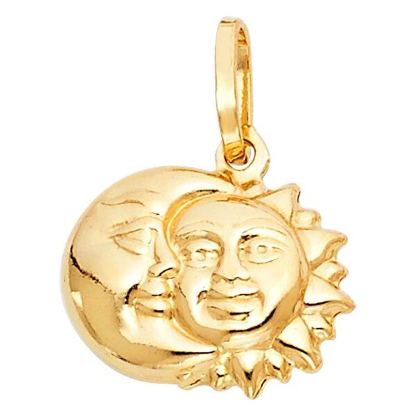 14K Sun & Moon Pendant