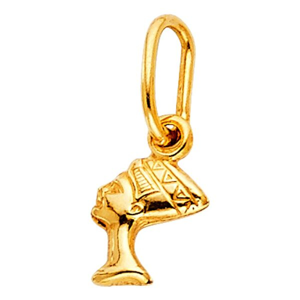 14K Queen Nefertiti Pendant