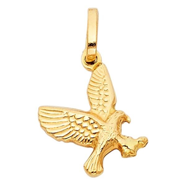 14K Flying Eagle Pendant