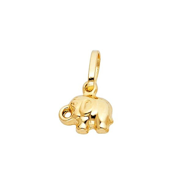 14K Elephant Pendant