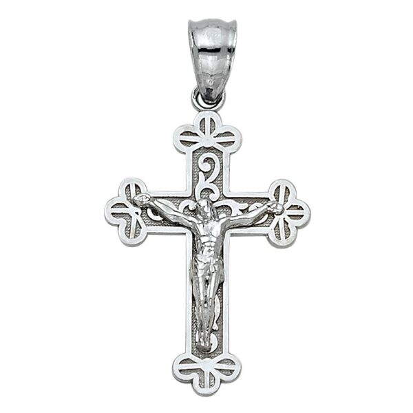 14K Jesus Crucifix Cross Religious Pendant